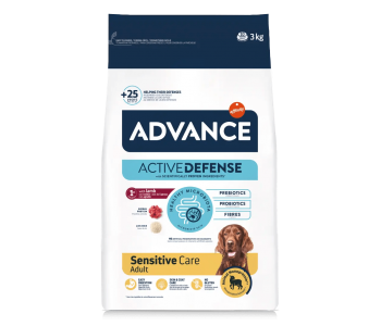 Advance Dog All Breeds Adult Sensitive 3кг - агнешко и ориз